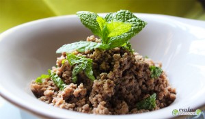 Boeuf- menthe-ail semoule-bouillon de legumes