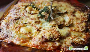 Lasagnes aux légumes grillés pour un jeune homme
