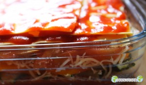 Lasagnes aux légumes grillés pour un jeune homme