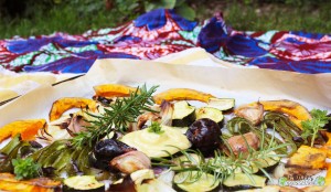 Potimarron-courgettes-romarin-figues-rôtis-four-mayonnaise