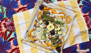 Potimarron-courgettes-romarin-figues-rôtis-four-mayonnaise
