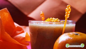 Smoothie-banane-pêche-kiwi-clémentine-goûter