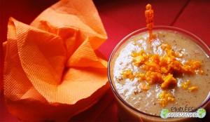 Smoothie-banane-pêche-kiwi-clémentine-goûter