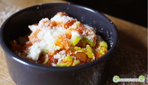 Potiron- poireau- parmesan-huile de noix