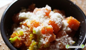 Potiron- poireau- parmesan-huile de noix