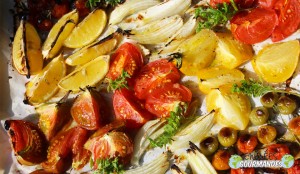 Tomates-huile d’olive-basilic