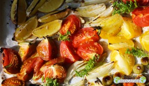 Tomates-huile d’olive-basilic