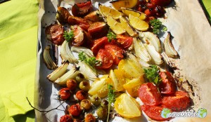 Tomates-huile d’olive-basilic