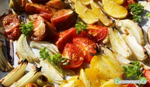 Tomates-huile d’olive-basilic