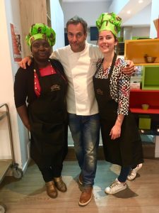 Cécile, Nathalie et le Chef Damien