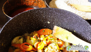 Couscous de gari aux légumes épicés