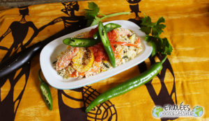Couscous de gari aux légumes épicés
