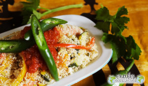 Couscous de gari aux légumes épicés