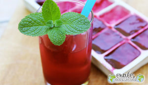 Mon jus de foléré/bissap et ses glaçons parfumés