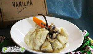 carotte, igname, champignon, oignon, glaçage, thym, sucre, vanille, blanquette