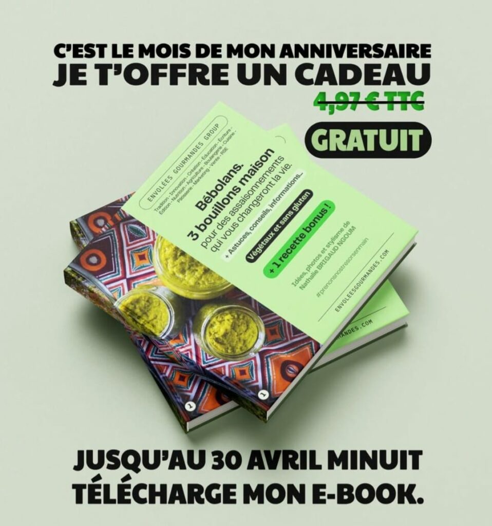 E-BOOK #1 / Bébolans - 4 bouillons maison - Végétaux et Sans Gluten (astuces, conseils, informations...)